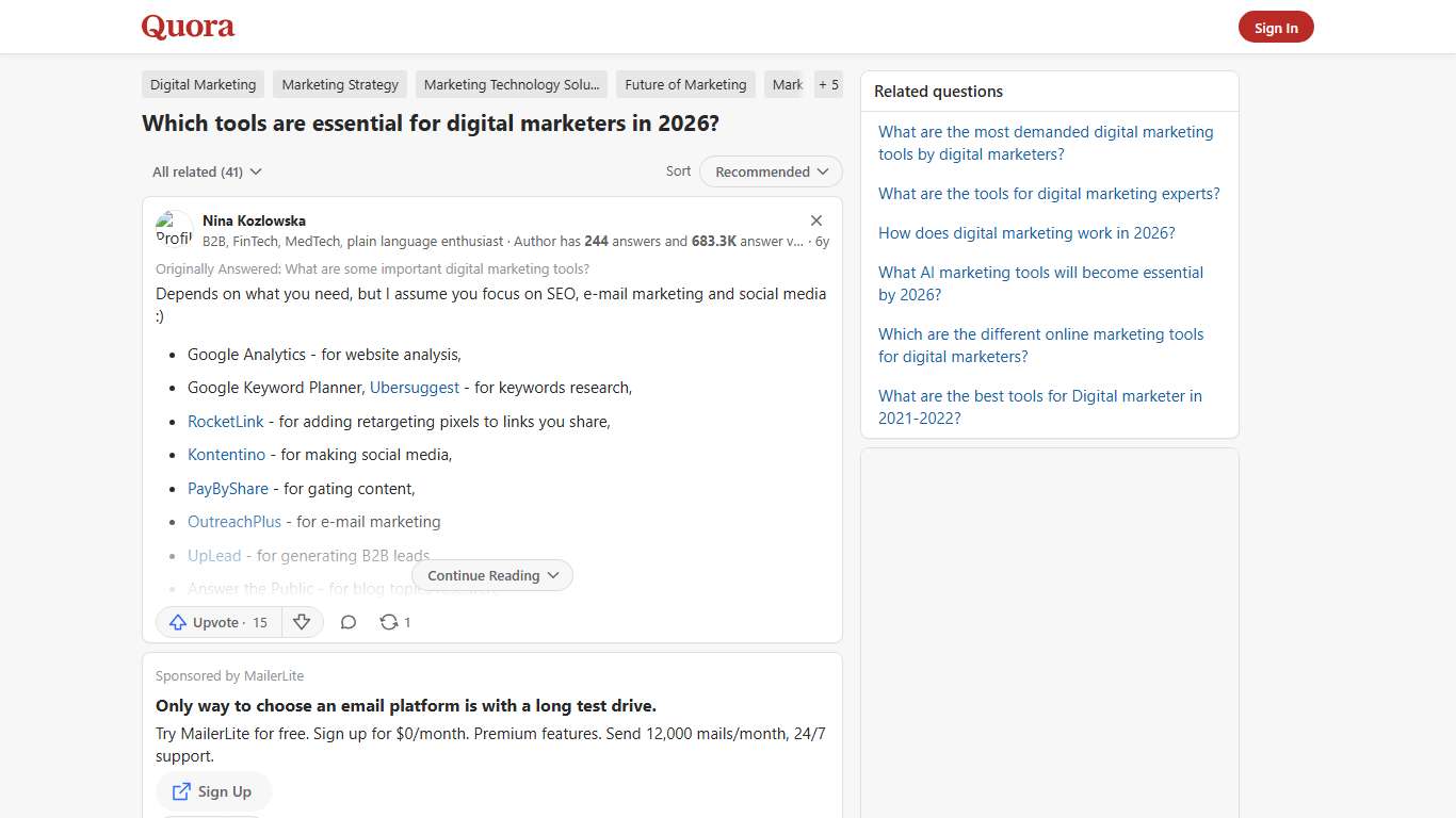 Which tools are essential for digital marketers in 2026? - Quora